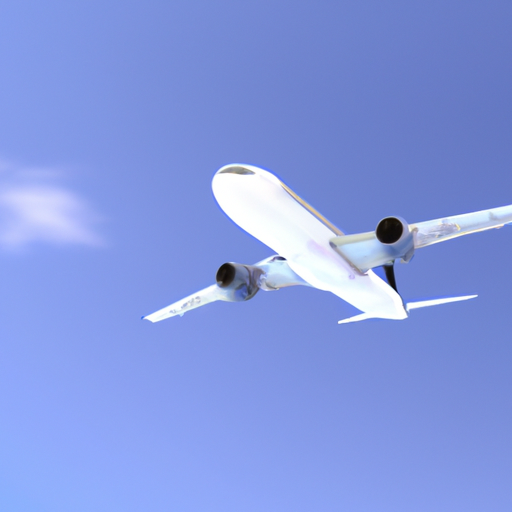 מטוס מלוטש ממריא לשמים כחולים בהירים, המסמל את תחילתו של מסע לתאילנד.